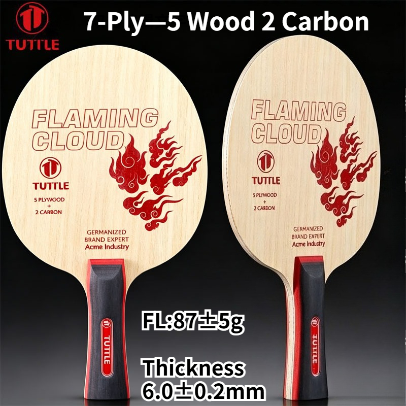 Badminton Background - TUTTLE Flaming Cloud 7겹 탁구 블레이드