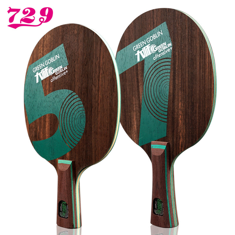 729 프렌드십 그린 고블린 5/7 탁구 라켓 에보니  - Badminton Background 리뷰 및 가격